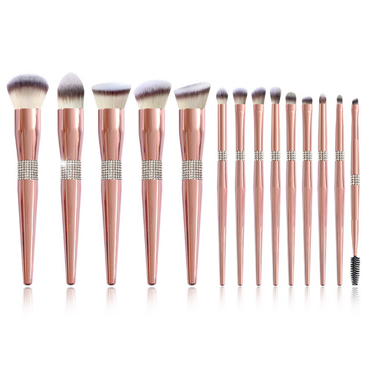 RoseGold Boss Glam Brushes 14pc